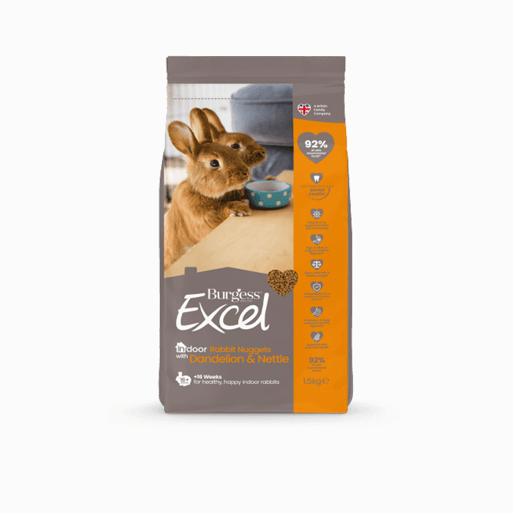 Excel Indoor Rabbit Nuggets with Dandelion & Nettle