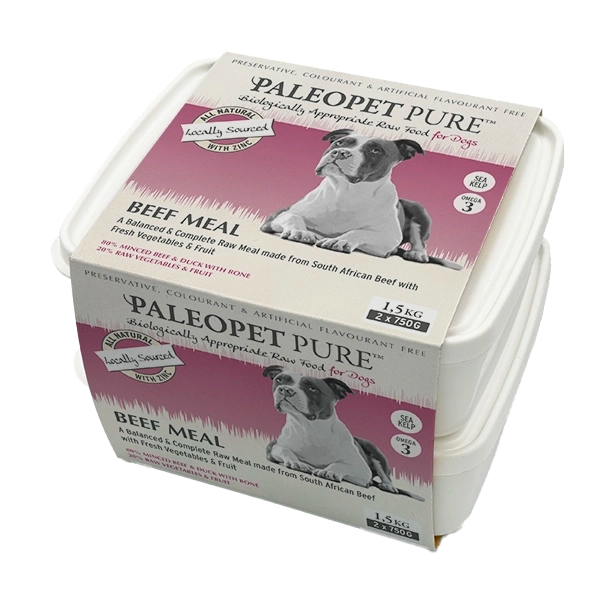 PALEOPET BEEF MEAL FOR DOGS 2X750G