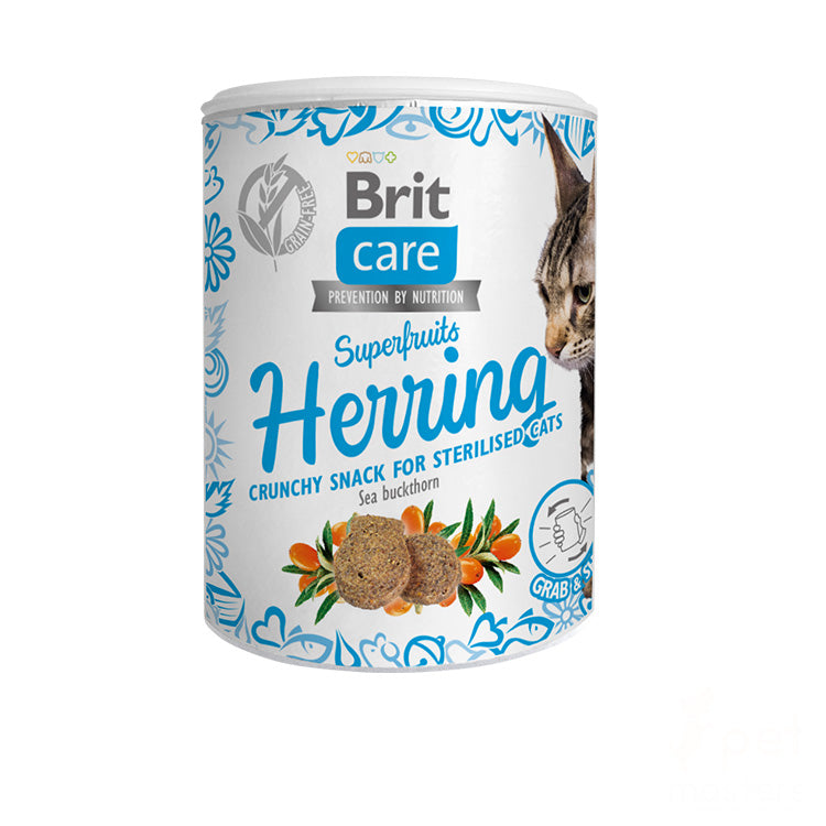 Brit Care Cat Snack Superfruits Herring 100g