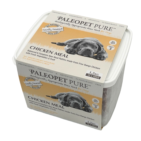 PALEOPET CICKEN MEAL PATTIES FOR DOGS 1.2KG