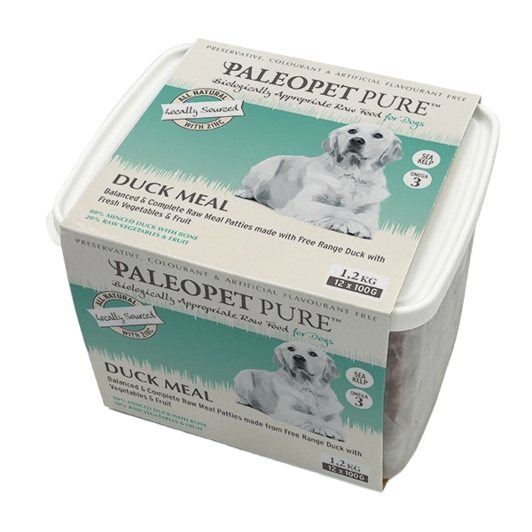 PALEOPET DUCK MEAL PATTIES DOGS 1.2KG