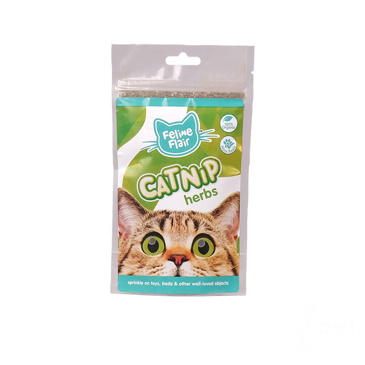 Feline Flair Catnip Herbs Ziplock Bag 60G