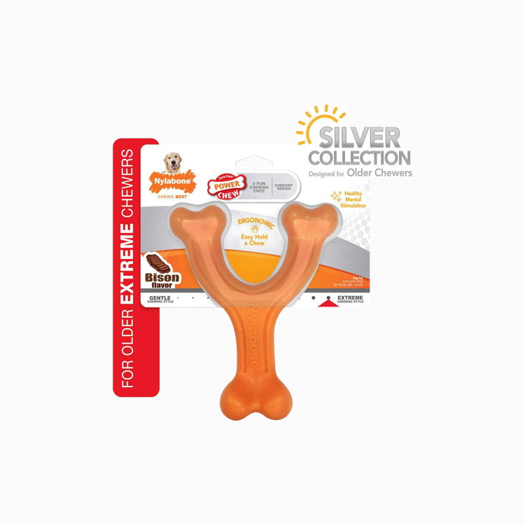 Nylabone Chew Wishbone For Senior Dogs