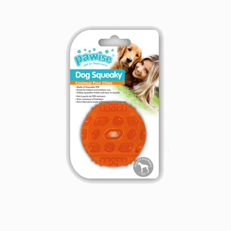 Pawise Dog Squeaky Ball 6cm