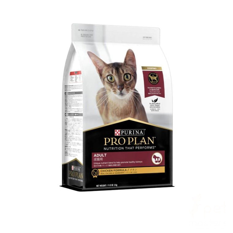 Purina Pro Plan Adult Cat Food 3kg - Chicken Formula