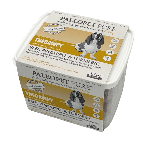 PALEOPET THERAWPY BEEF PINEAPPLE & TUMERIC MEAL FOR DOGS 1.2KG