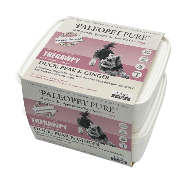 PALEOPET THERAWPY DUCK PEAR & GINGER FOR DOGS MEAL 2X750G